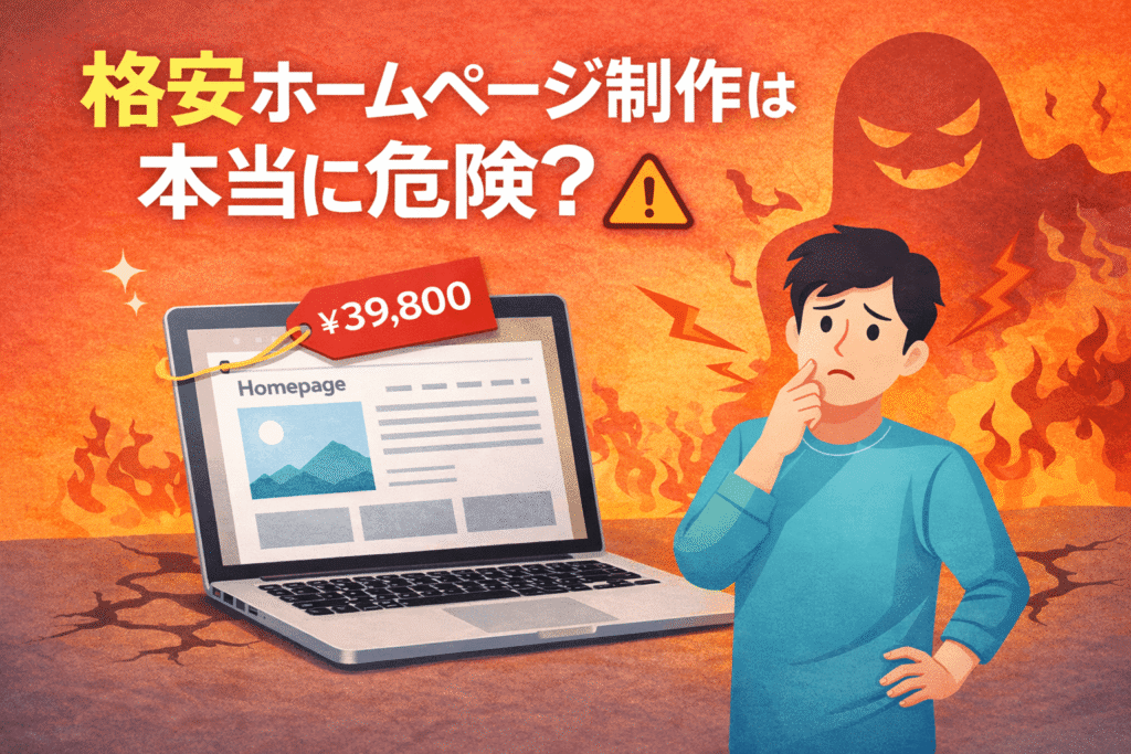格安ホームページ制作は本当に危険？